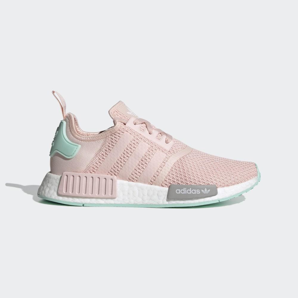 Adidas Women's NMD_R1 Originals Shoes Pink/Grey/Mint Ireland FX7198